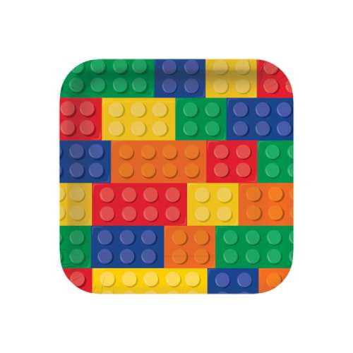 Lego Blocks Dinner Plates - Click Image to Close